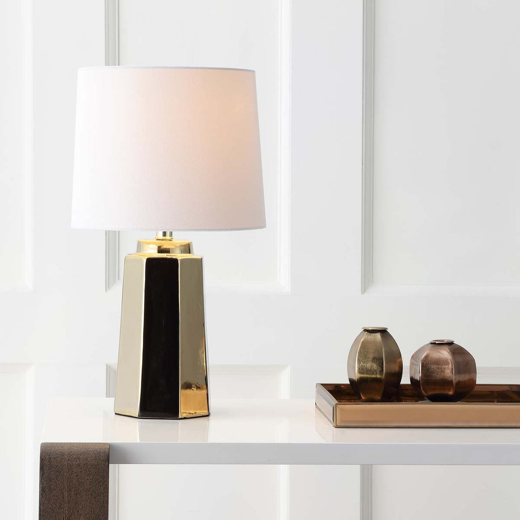 Safavieh Parlon Table Lamp-Plated Gold