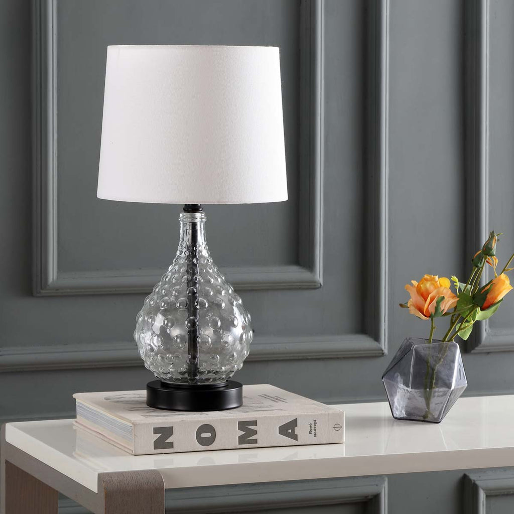 Safavieh Targari Table Lamp-Black/Clear