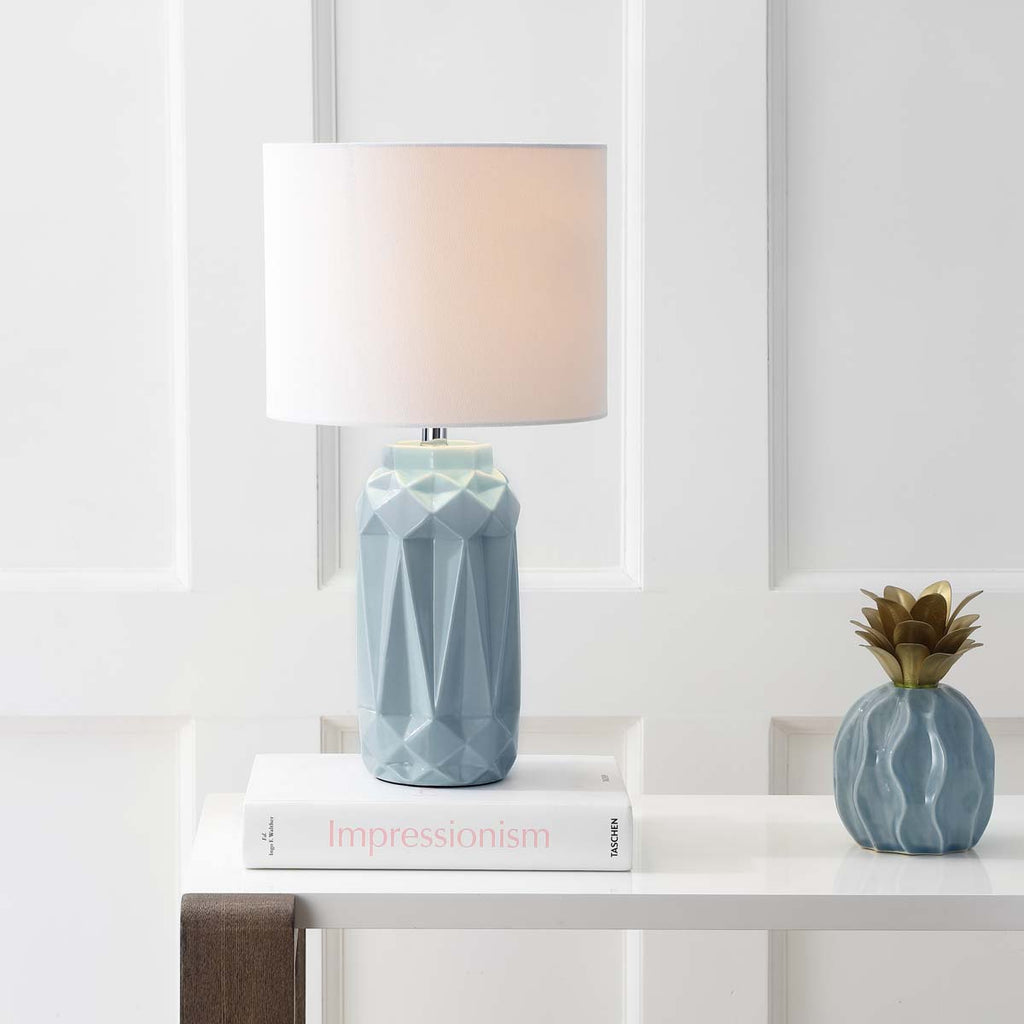 Safavieh Kelesie Table Lamp-Light Blue