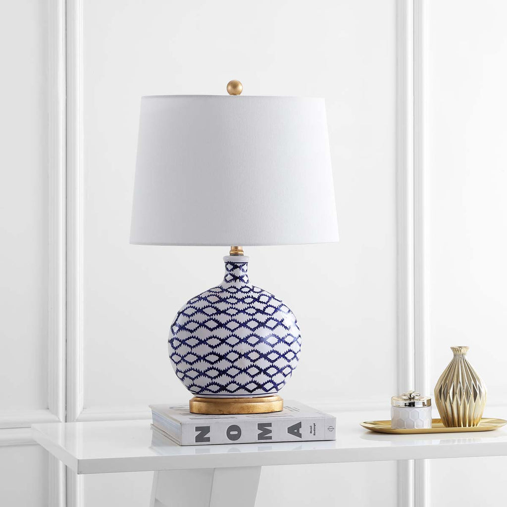 Safavieh Makenna Table Lamp-Blue/White