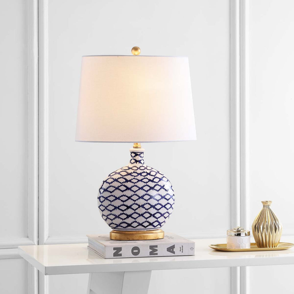 Safavieh Makenna Table Lamp-Blue/White