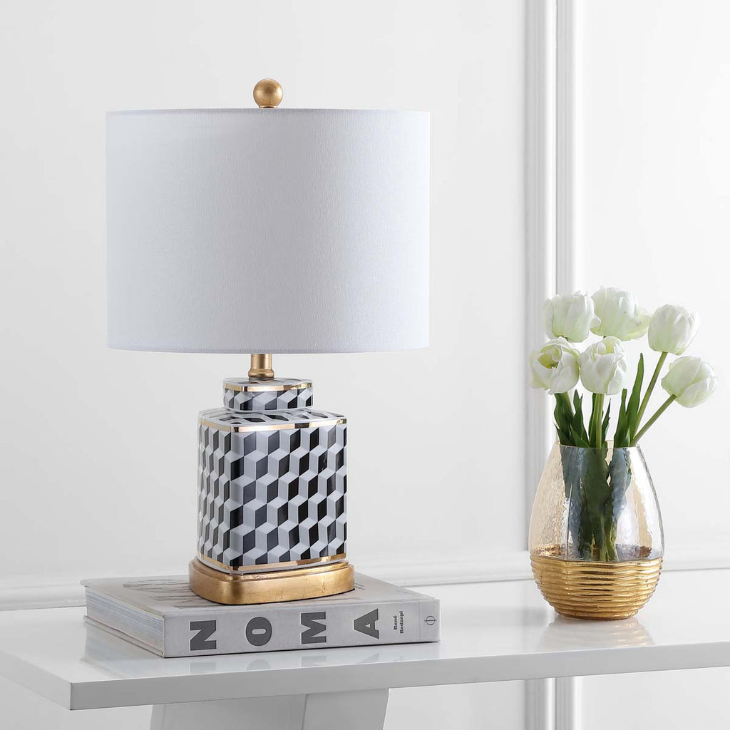 Safavieh Alisha Table Lamp-Black/White