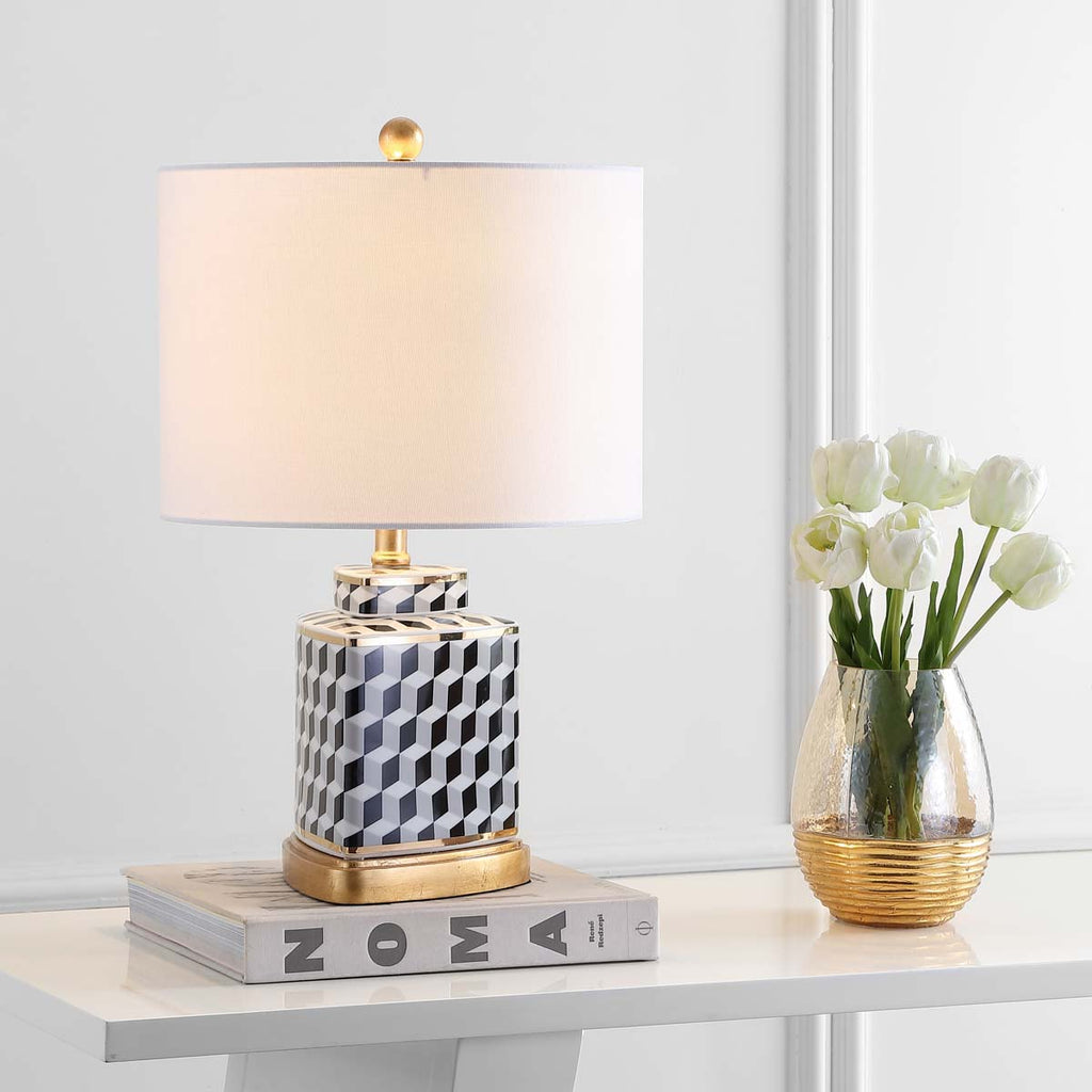 Safavieh Alisha Table Lamp-Black/White