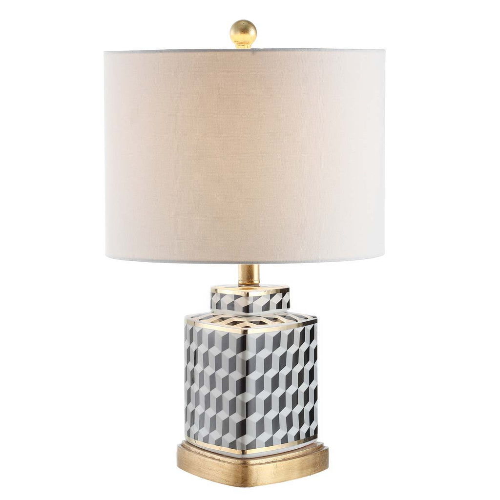 Safavieh Alisha Table Lamp-Black/White