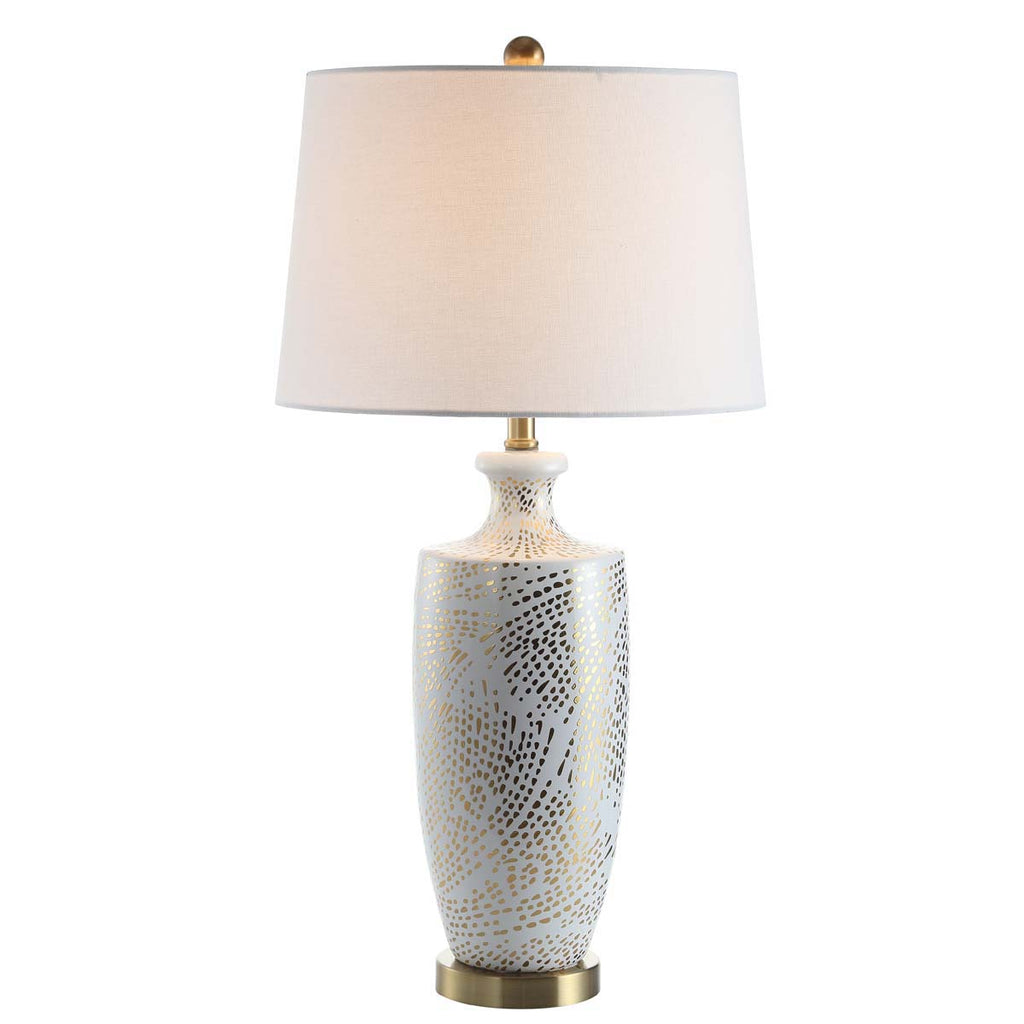 Safavieh Linnea Table Lamp-White/Gold