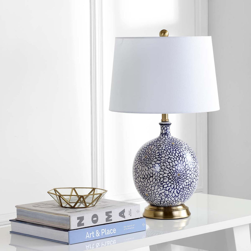 Safavieh Orianna Table Lamp-Blue/White