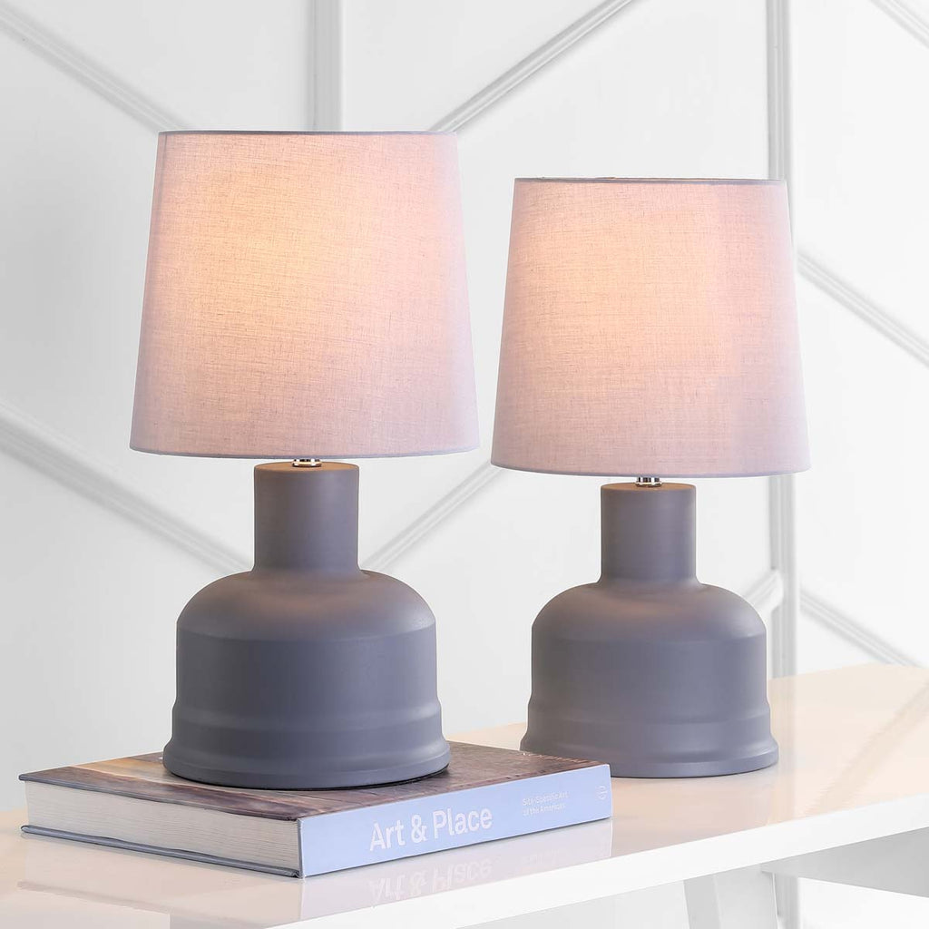 Safavieh Dahlia Table Lamp-Dark Grey (Set of 2)