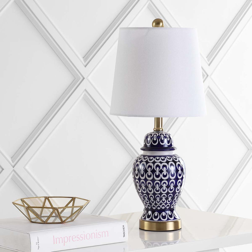 Safavieh Kyra Table Lamp-Blue/White