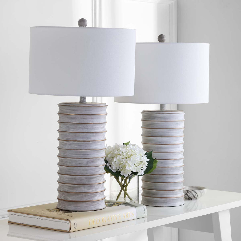 Safavieh Melina Table Lamp-White Wash (Set of 2)