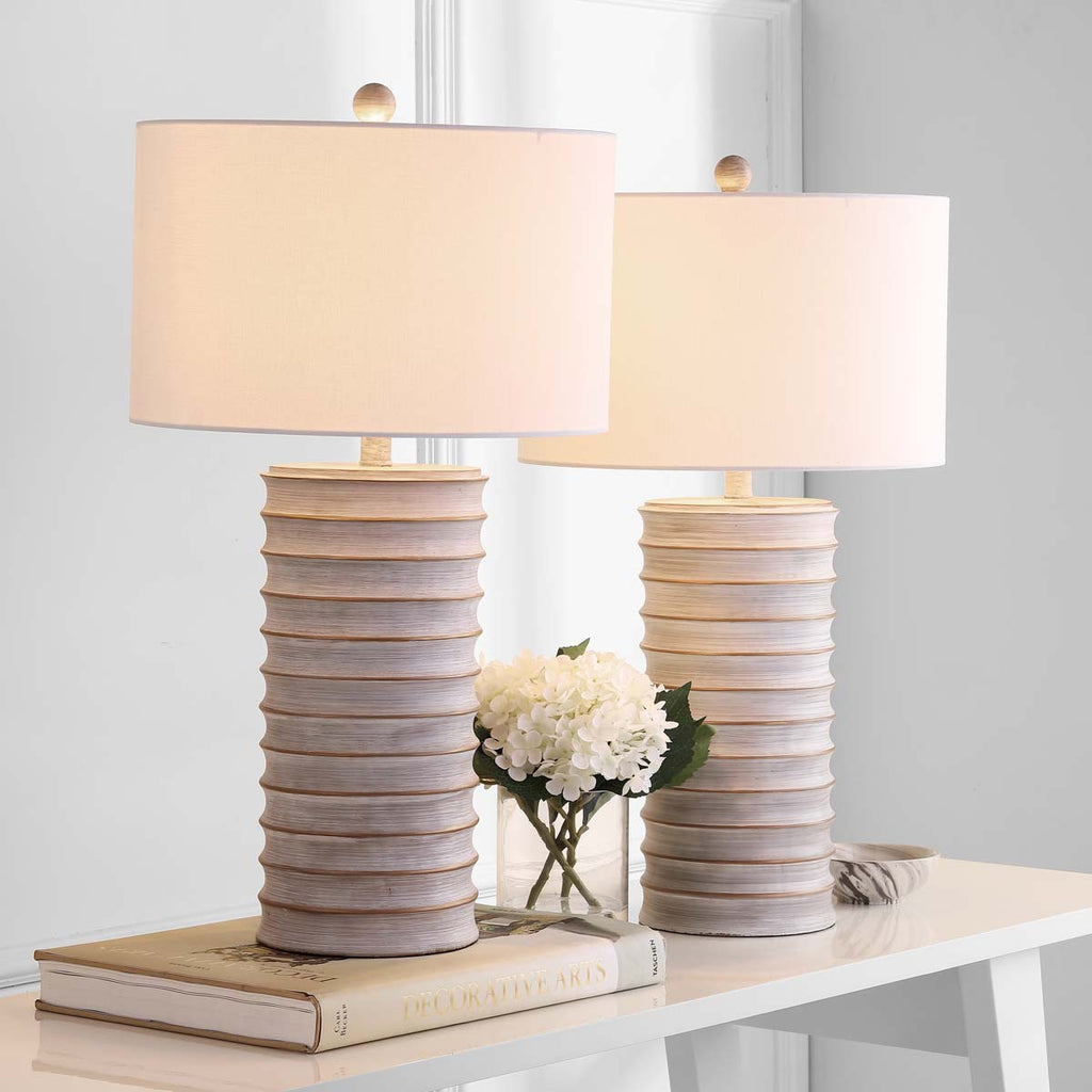 Safavieh Melina Table Lamp-White Wash (Set of 2)