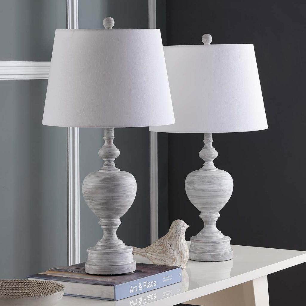 Safavieh Alban Table Lamp-White Wash (Set of 2)