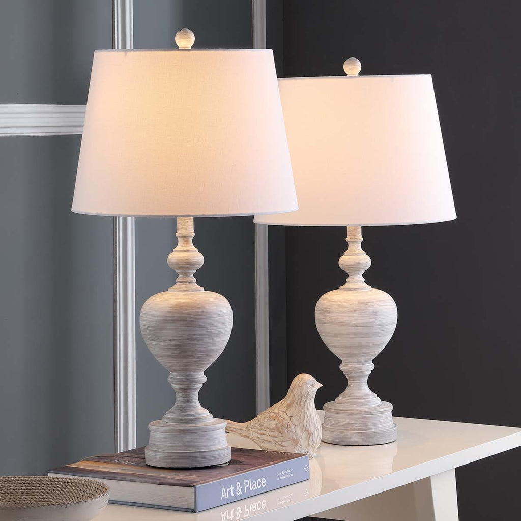 Safavieh Alban Table Lamp-White Wash (Set of 2)