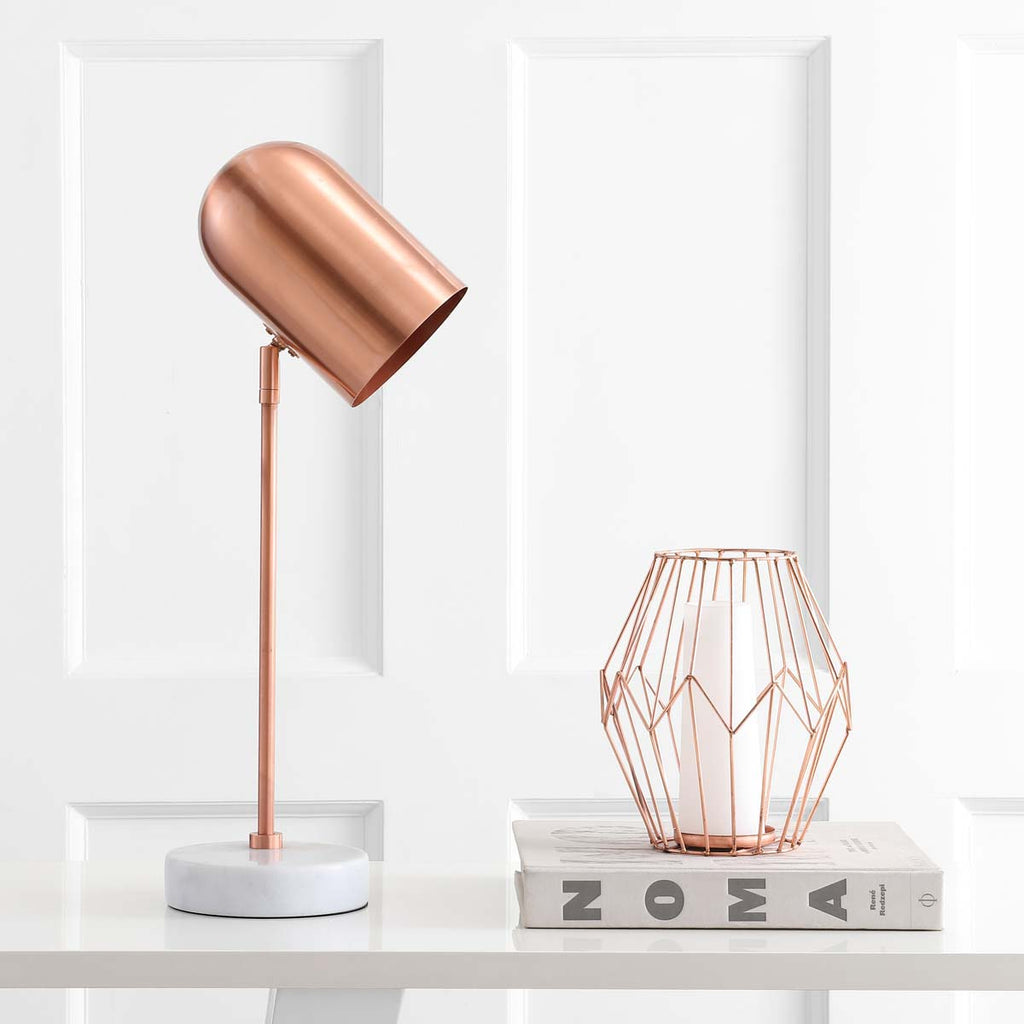 Safavieh Charlson Table Lamp-Copper/White