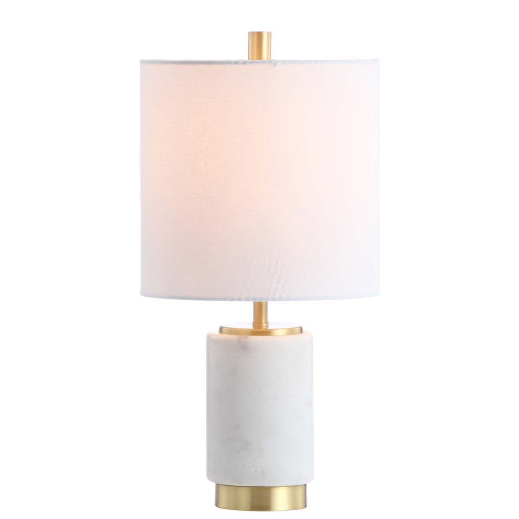 Safavieh Davion Table Lamp-White/Brass Gold