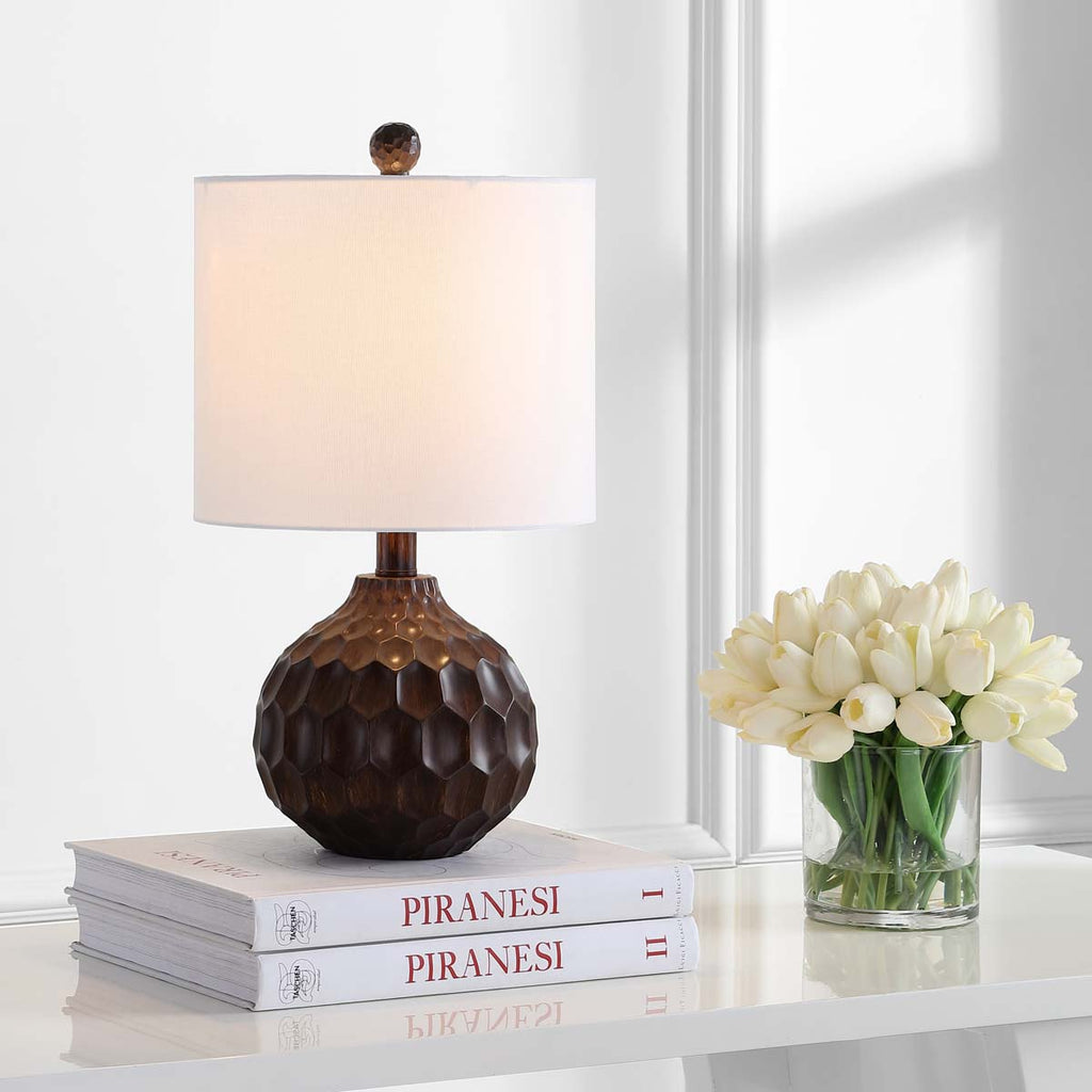 Safavieh Lucca Table Lamp-Dark Brown