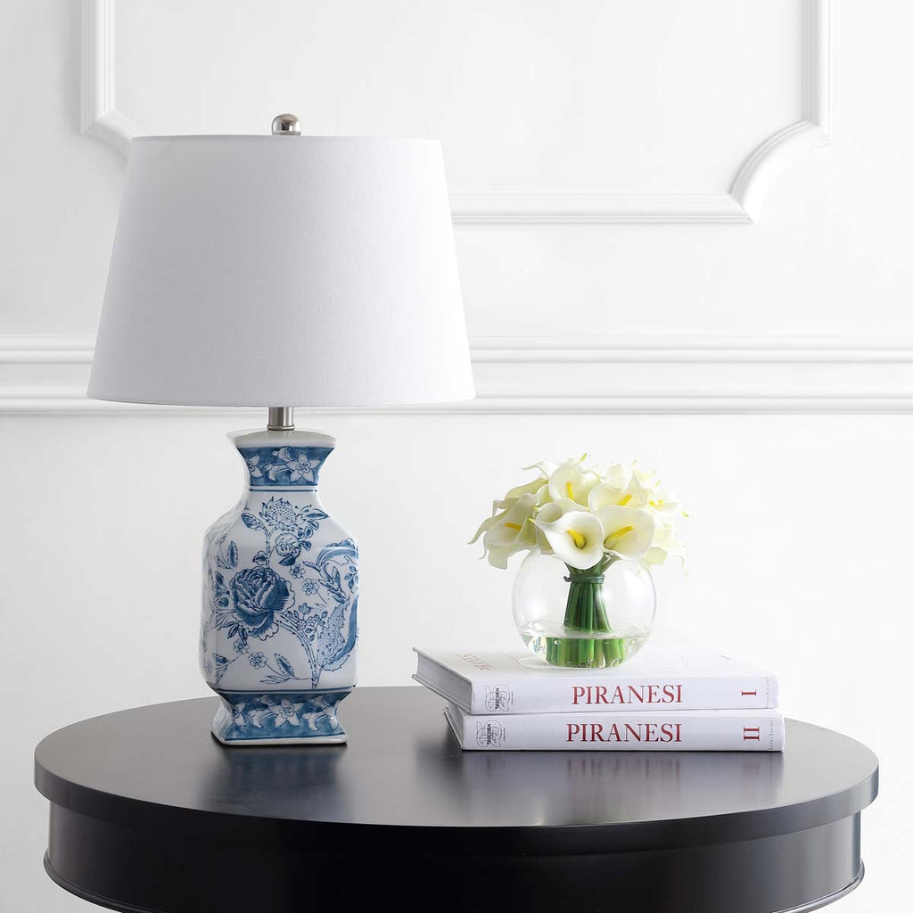 Safavieh Mayson Table Lamp-Blue/White