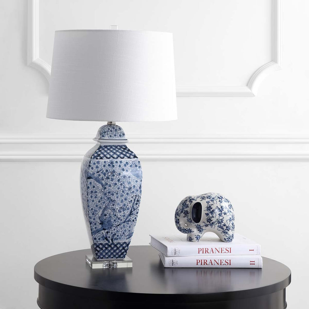 Safavieh Braeden Table Lamp-Blue/White