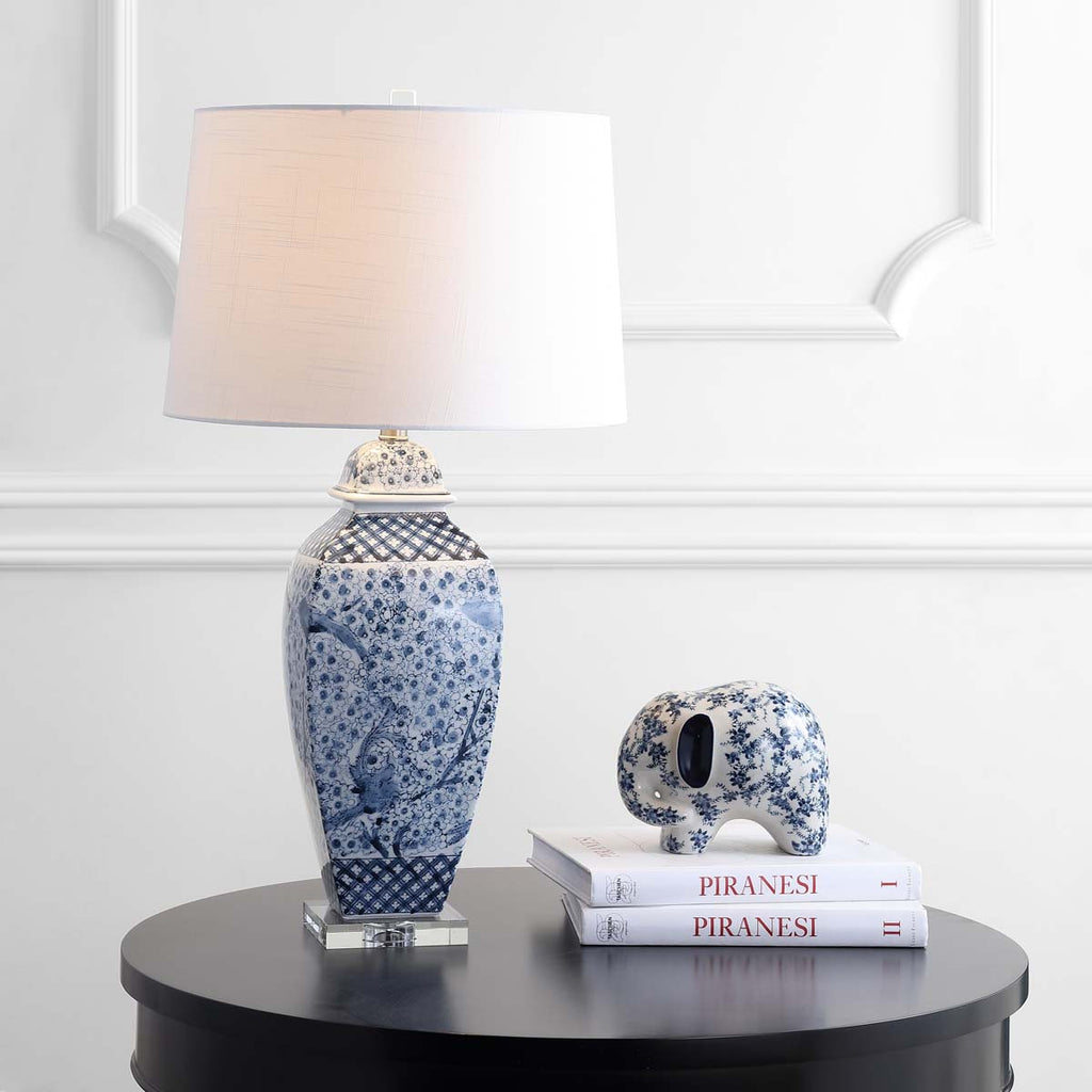 Safavieh Braeden Table Lamp-Blue/White