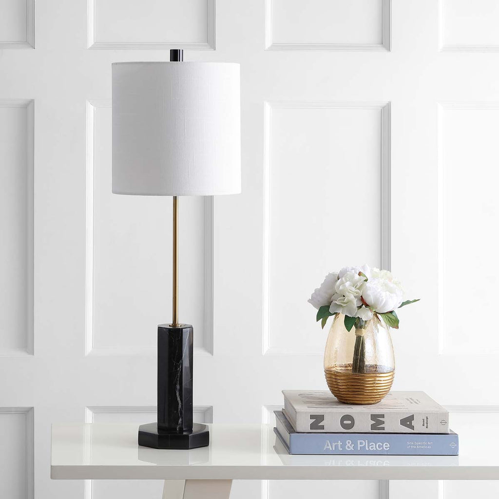 Safavieh Zackary Table Lamp-Black / Brass Gold