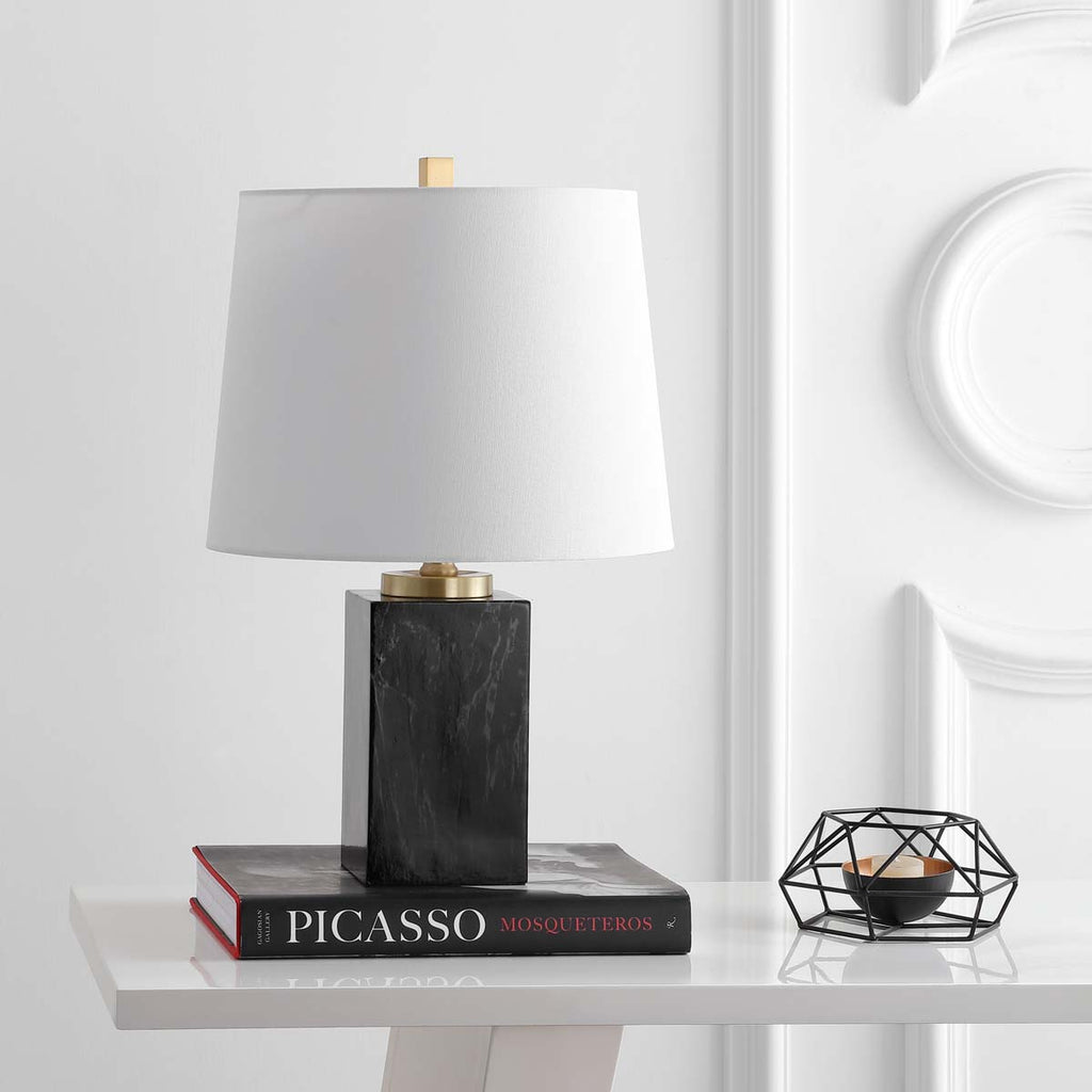 Safavieh Judson Table Lamp-Black Marble Finish