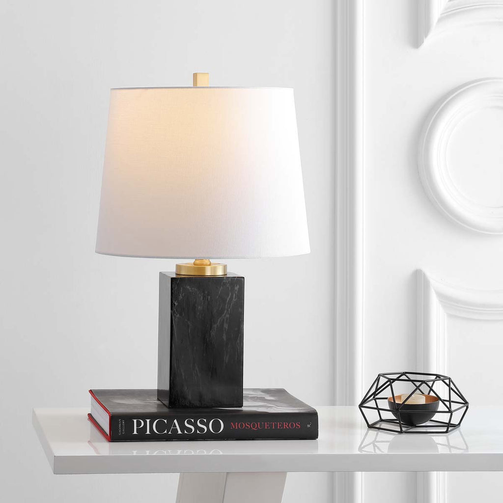 Safavieh Judson Table Lamp-Black Marble Finish