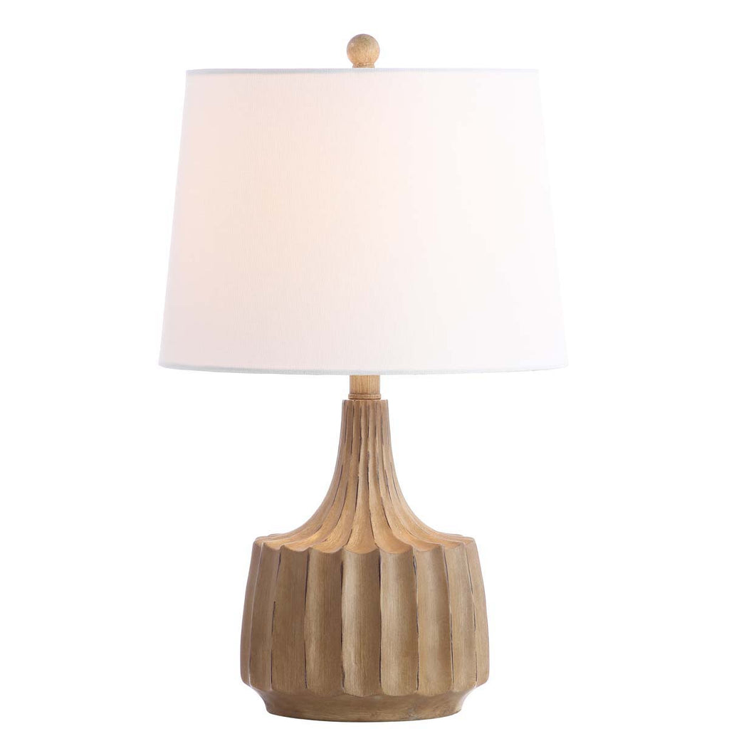 Safavieh Shiloh Table Lamp-Wood Finish