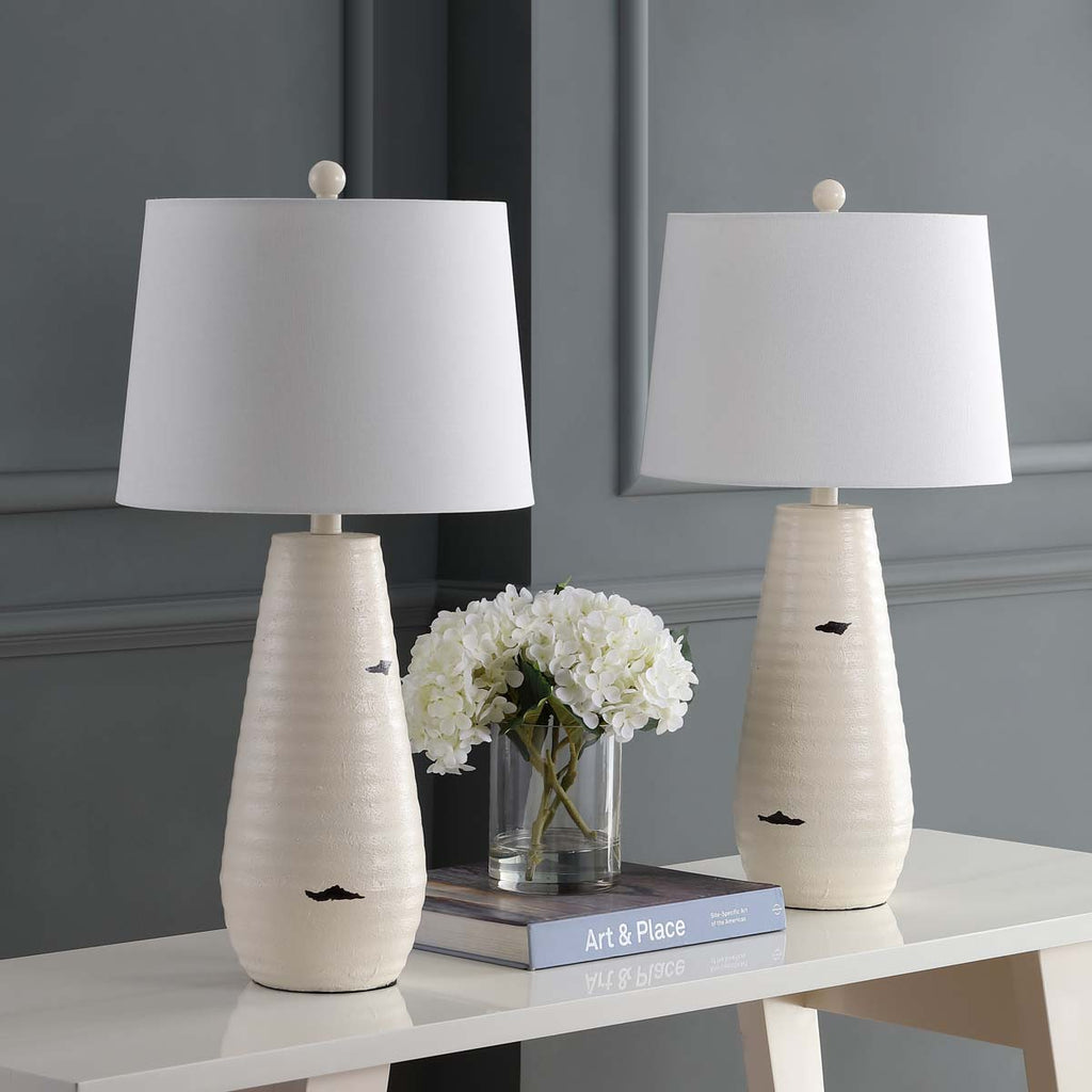 Safavieh Kamren Table Lamp-Cream (Set of 2)