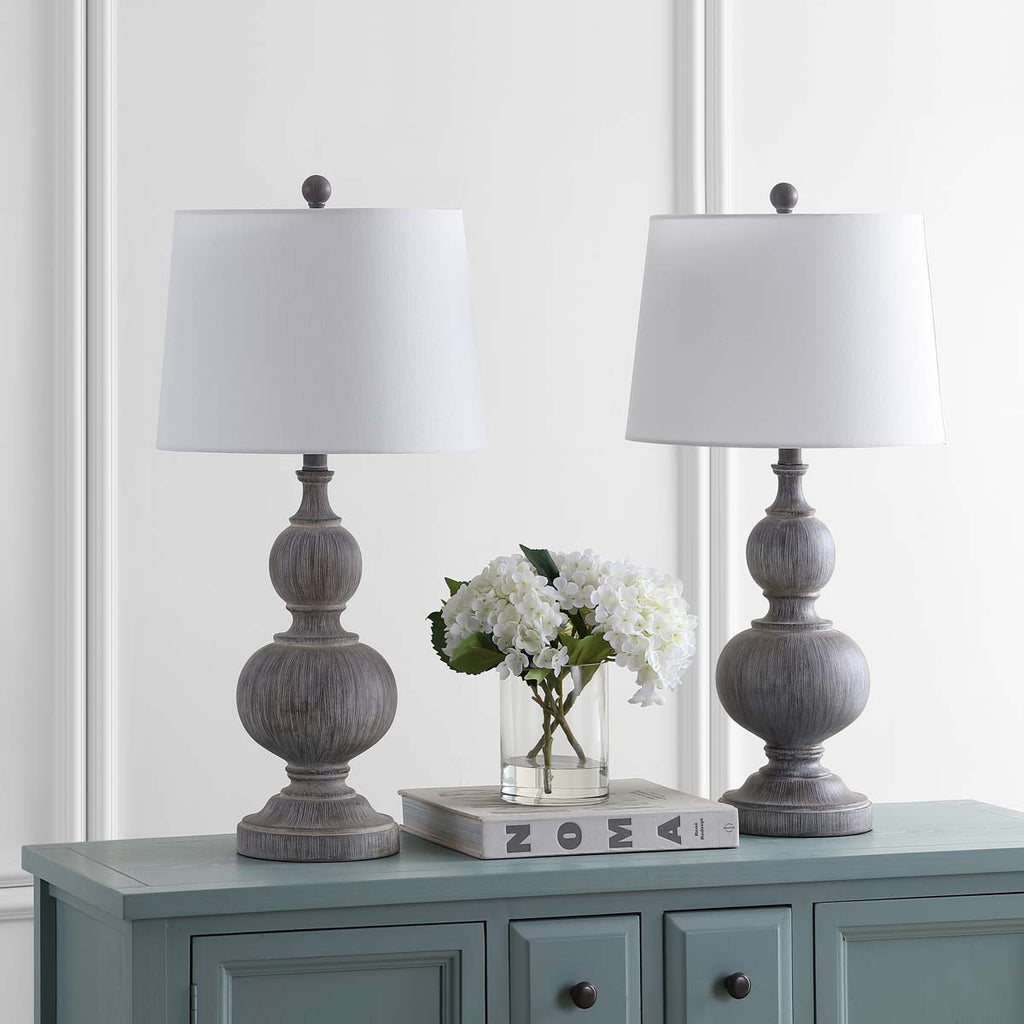 Safavieh Ephraim Table Lamp-Grey (Set of 2)