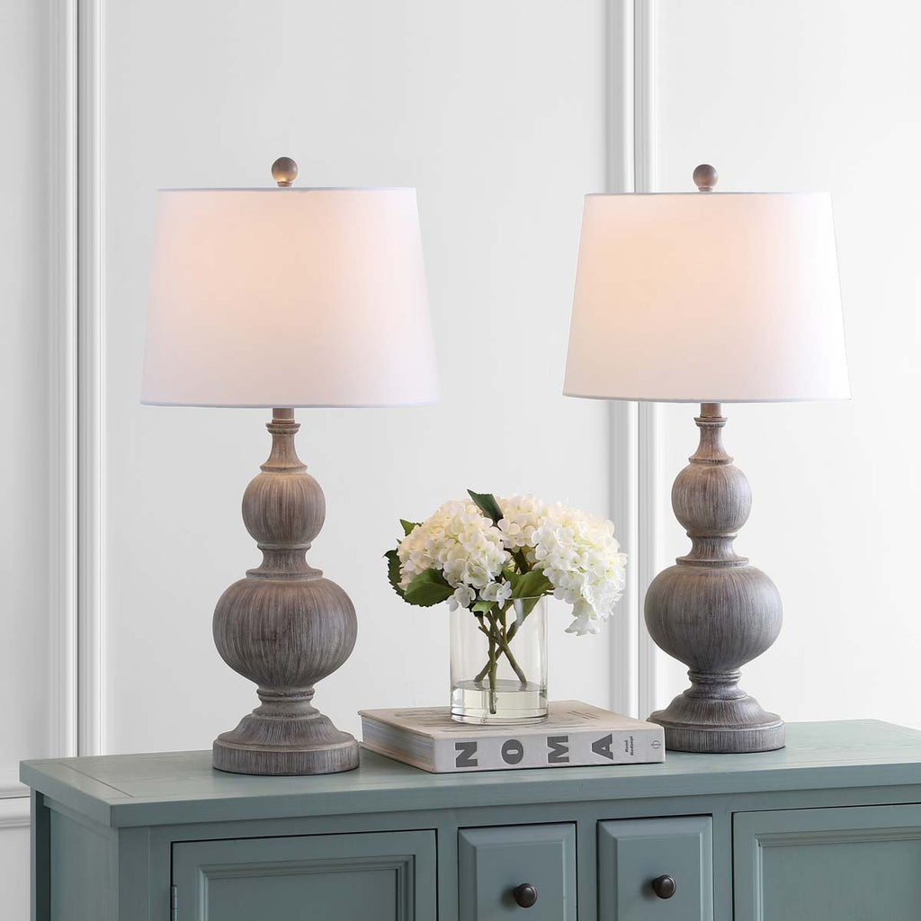 Safavieh Ephraim Table Lamp-Grey (Set of 2)