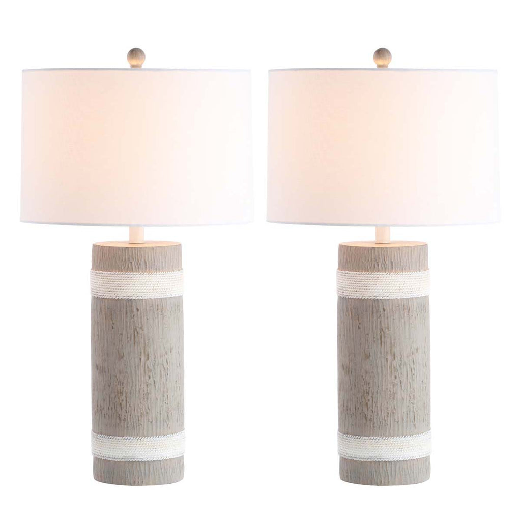 Safavieh Brixton Table Lamp-Brown/White (Set of 2)