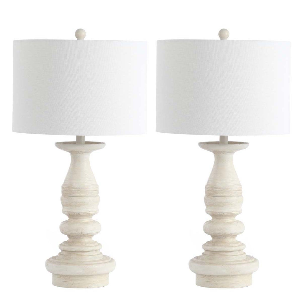 Safavieh Jareth Table Lamp-White Wash (Set of 2)