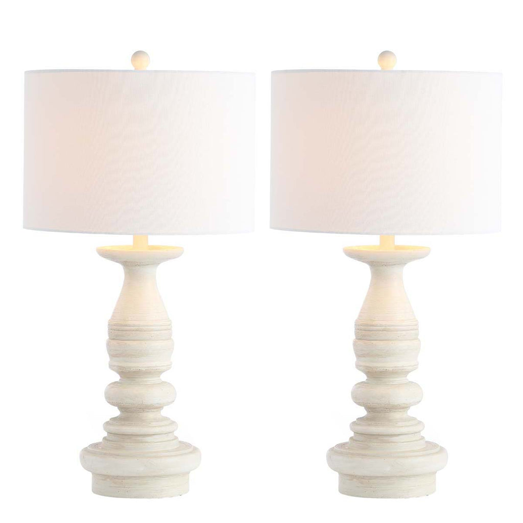 Safavieh Jareth Table Lamp-White Wash (Set of 2)