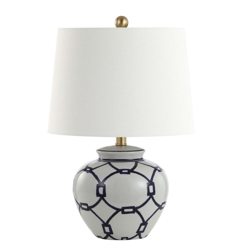 Safavieh Anders Table Lamp-White/Blue