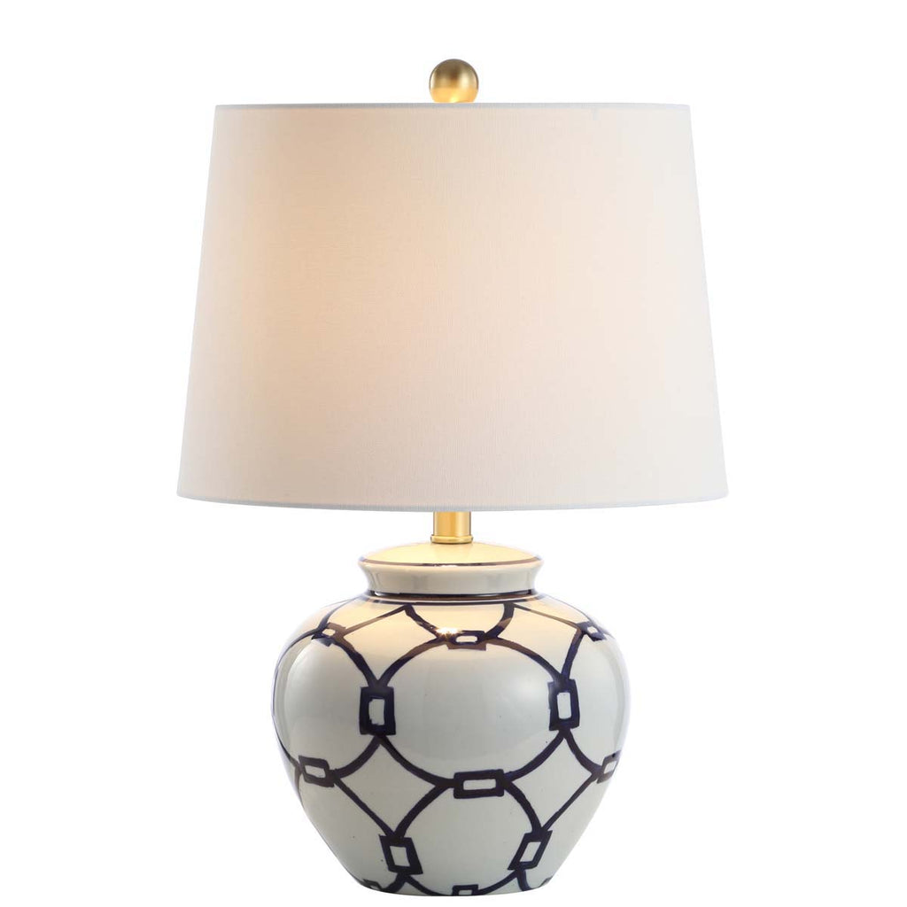 Safavieh Anders Table Lamp-White/Blue