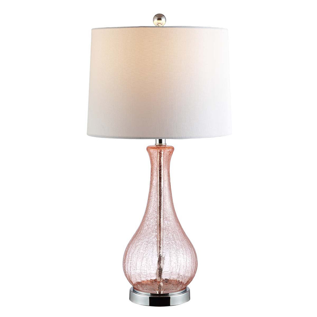 Finnley Table Lamp | Safavieh - TBL4206 - Light Blush Crackle