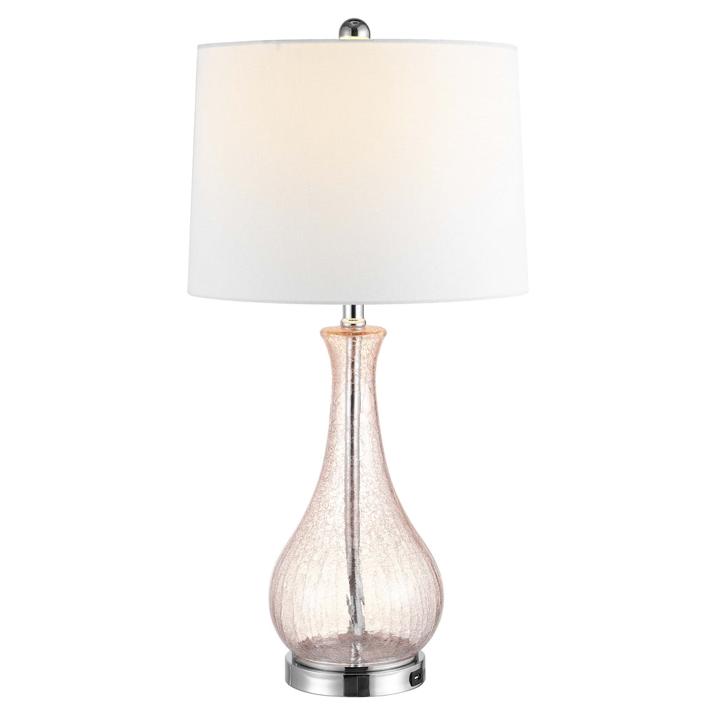 Finnley Table Lamp W/ USB  | Safavieh - TBL4206-U - Blush