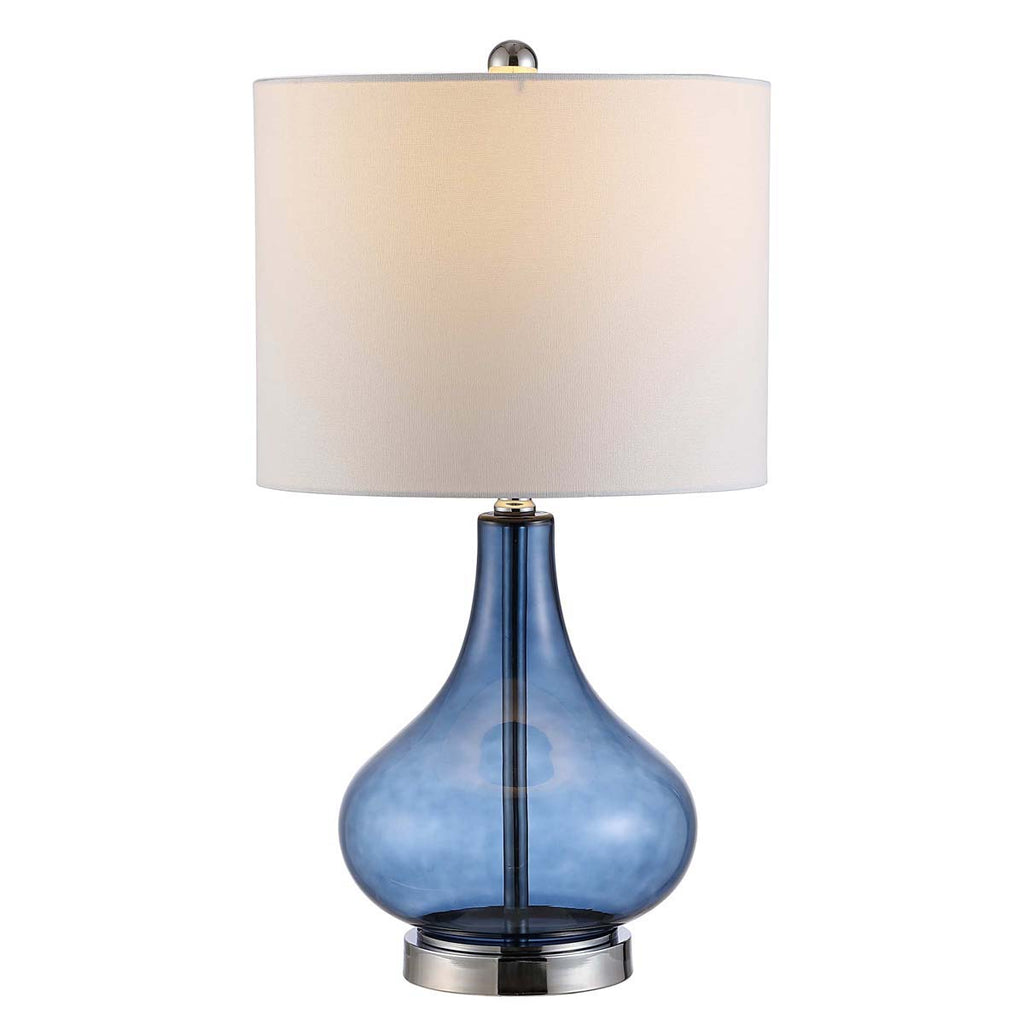 Brooks Glass Table Lamp | Safavieh - TBL4254 - Blue