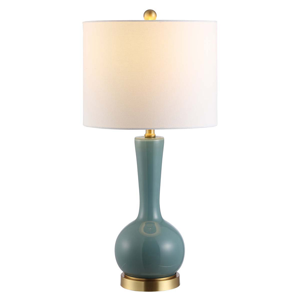 Gaetna Glass Table Lamp | Safavieh - TBL4255 - Blue