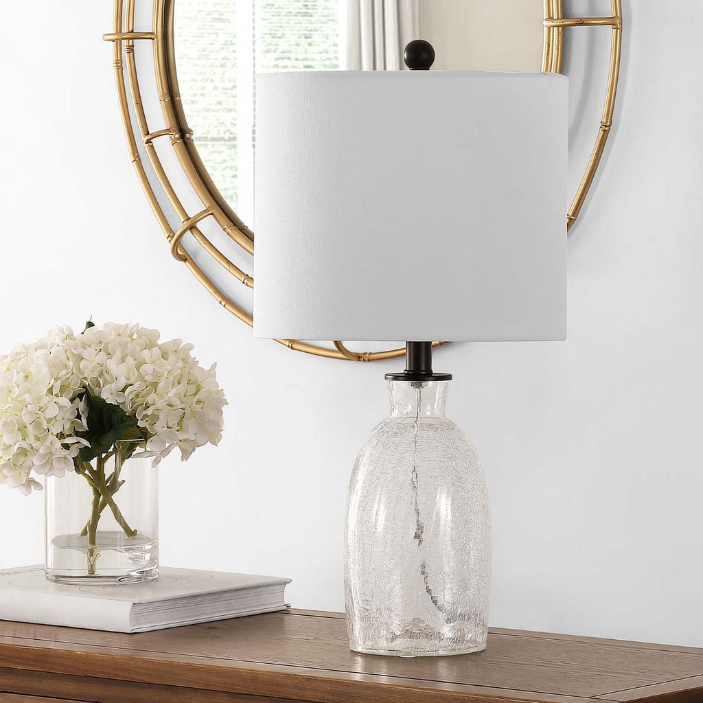 Safavieh Nakula Glass Table Lamp - Clear