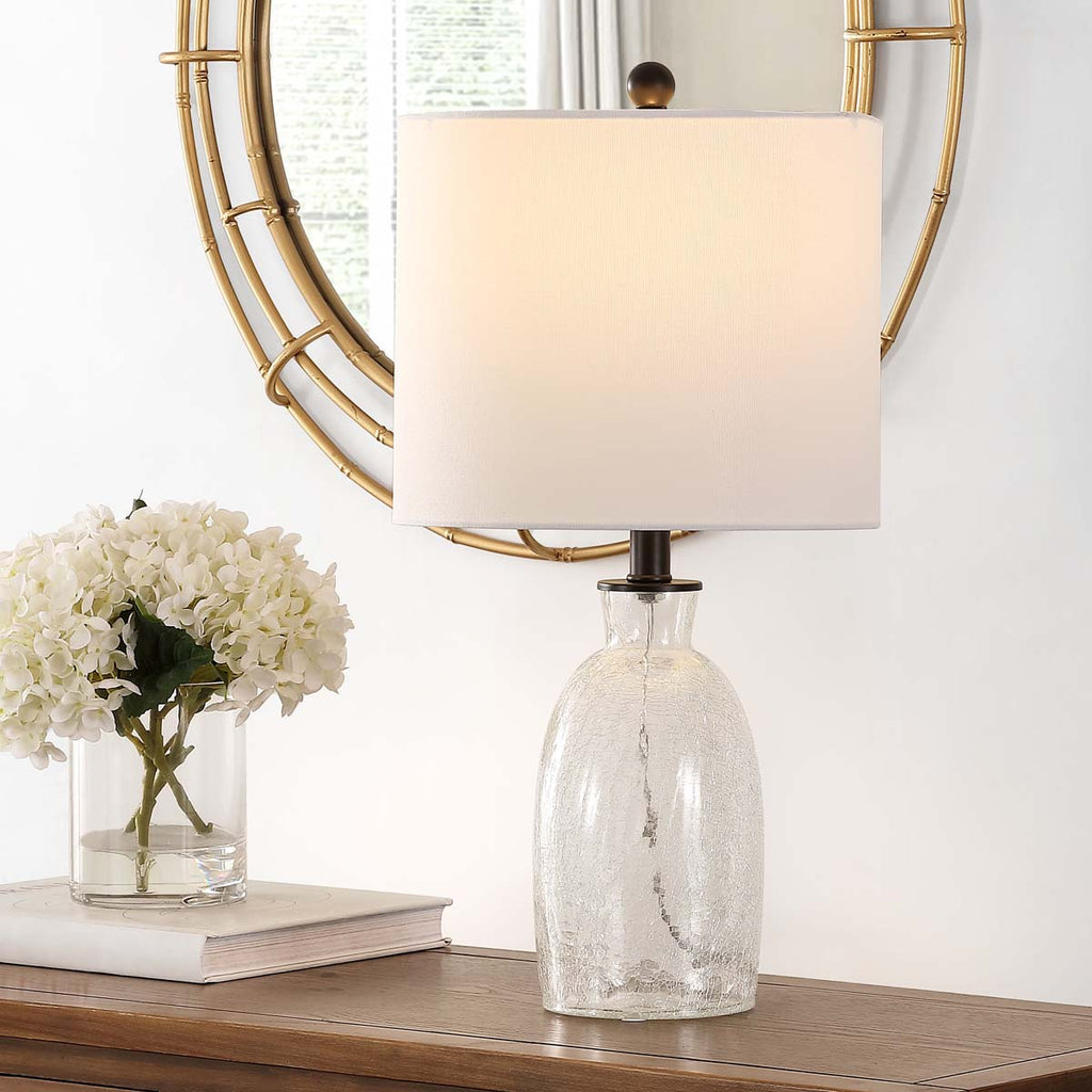 Safavieh Nakula Glass Table Lamp - Clear