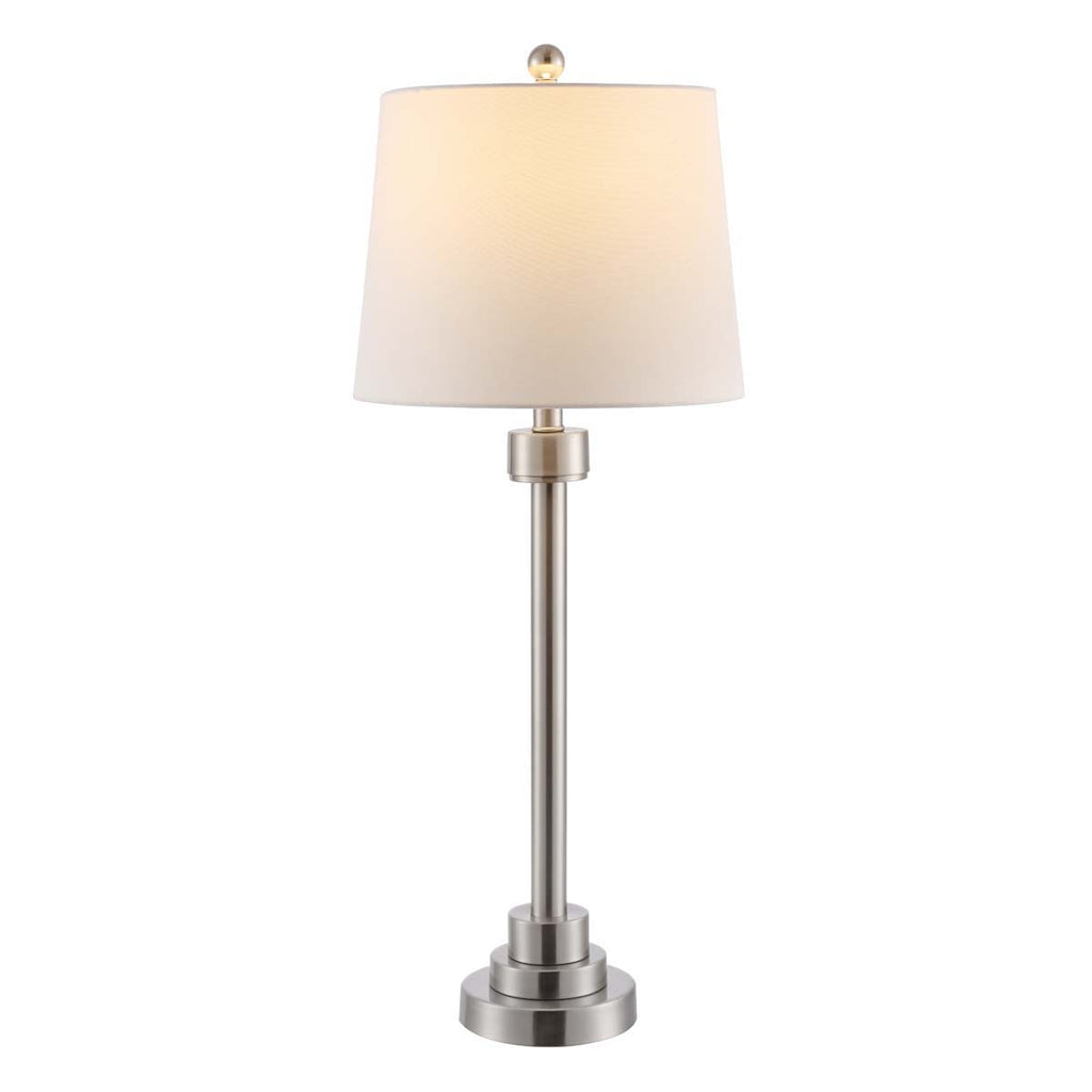 Safavieh Baxter Iron Table Lamp - Nickel