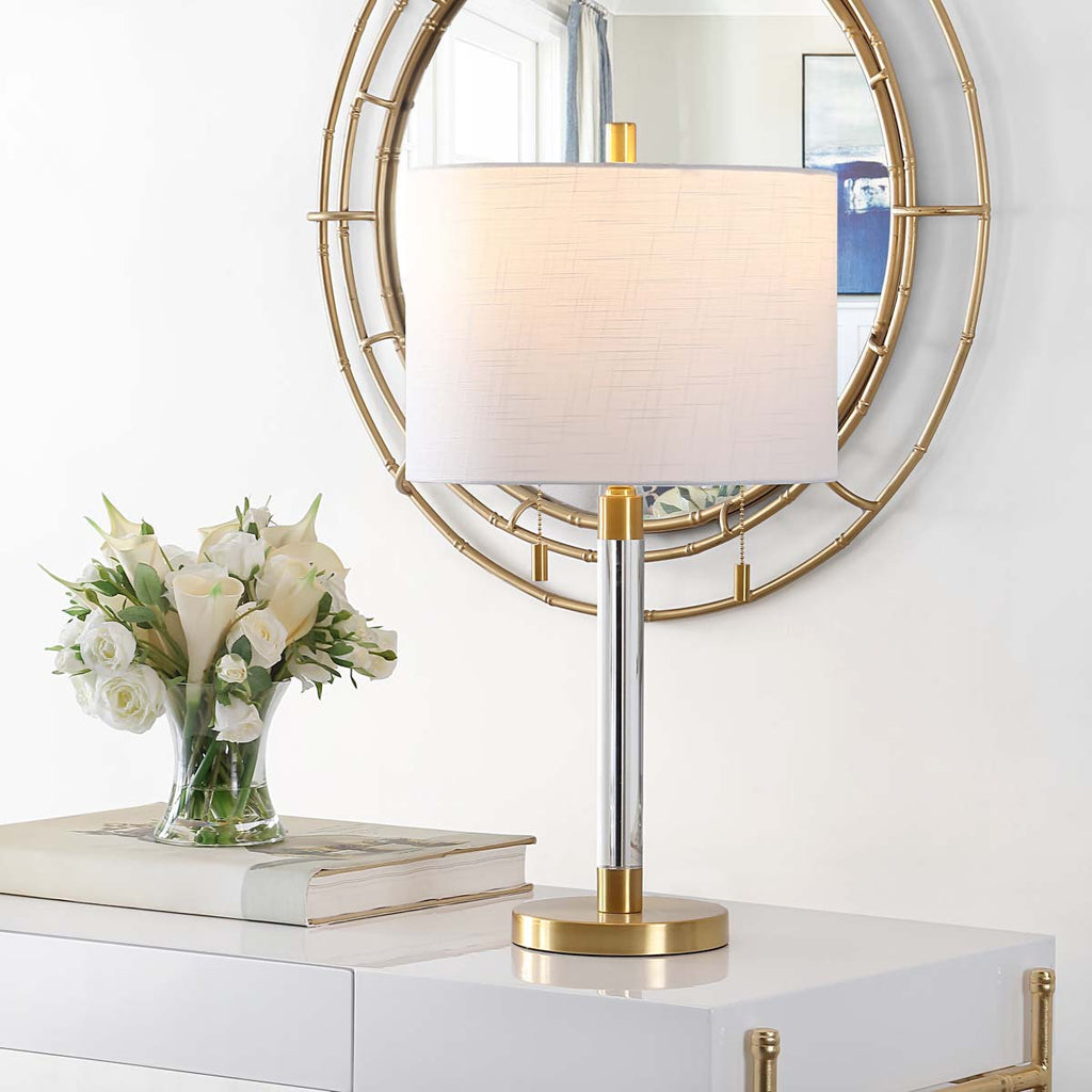 Safavieh Bixby Metal Table Lamp - Brass