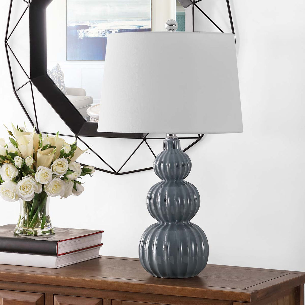 Corina Ceramic Table Lamp | Safavieh - TBL4277 - Grey 