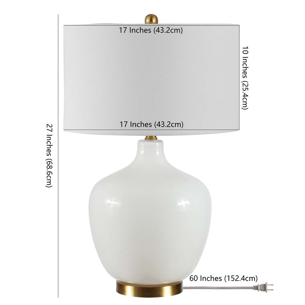 Safavieh Eugenie Glass Table Lamp