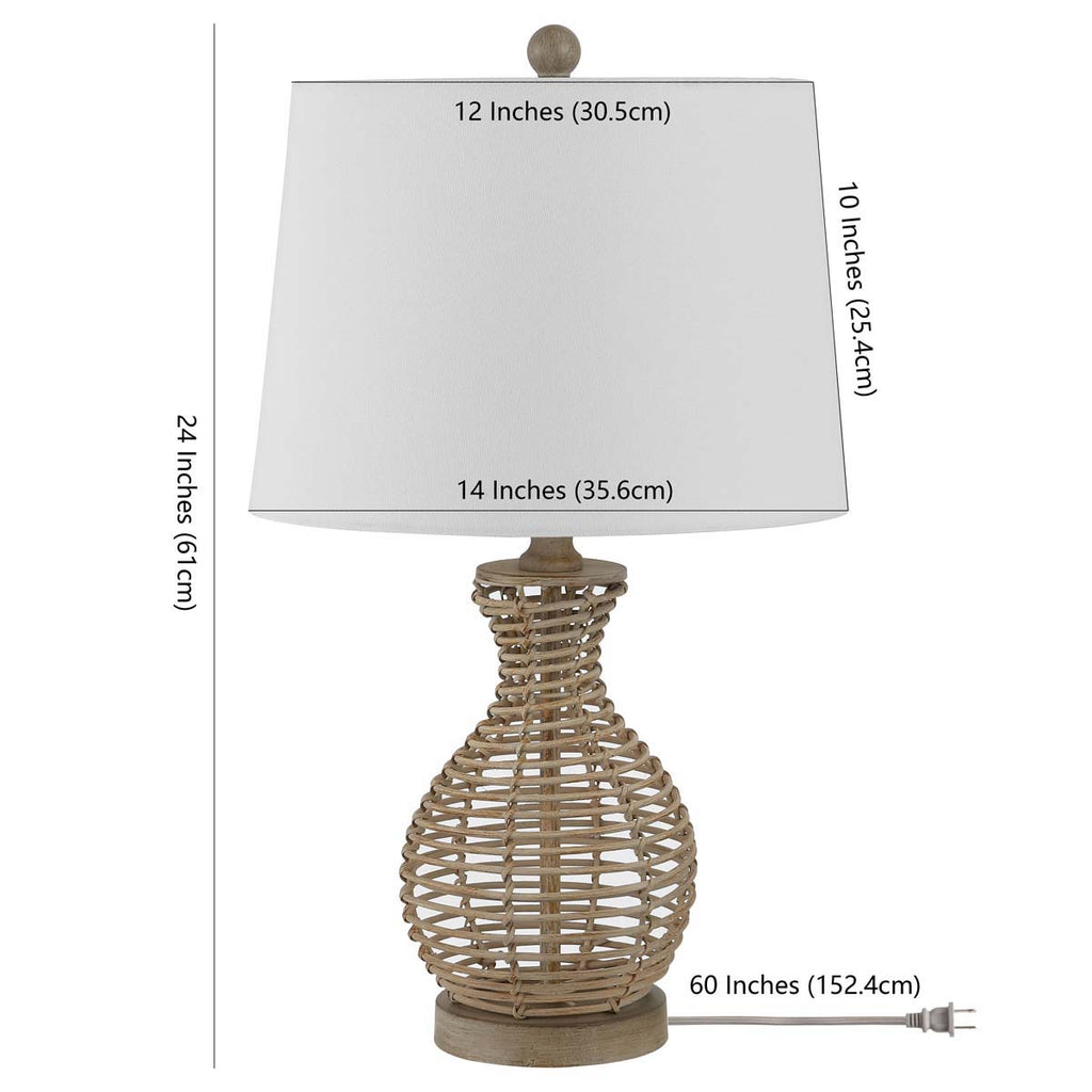 Safavieh Flora Seagrass Table Lamp