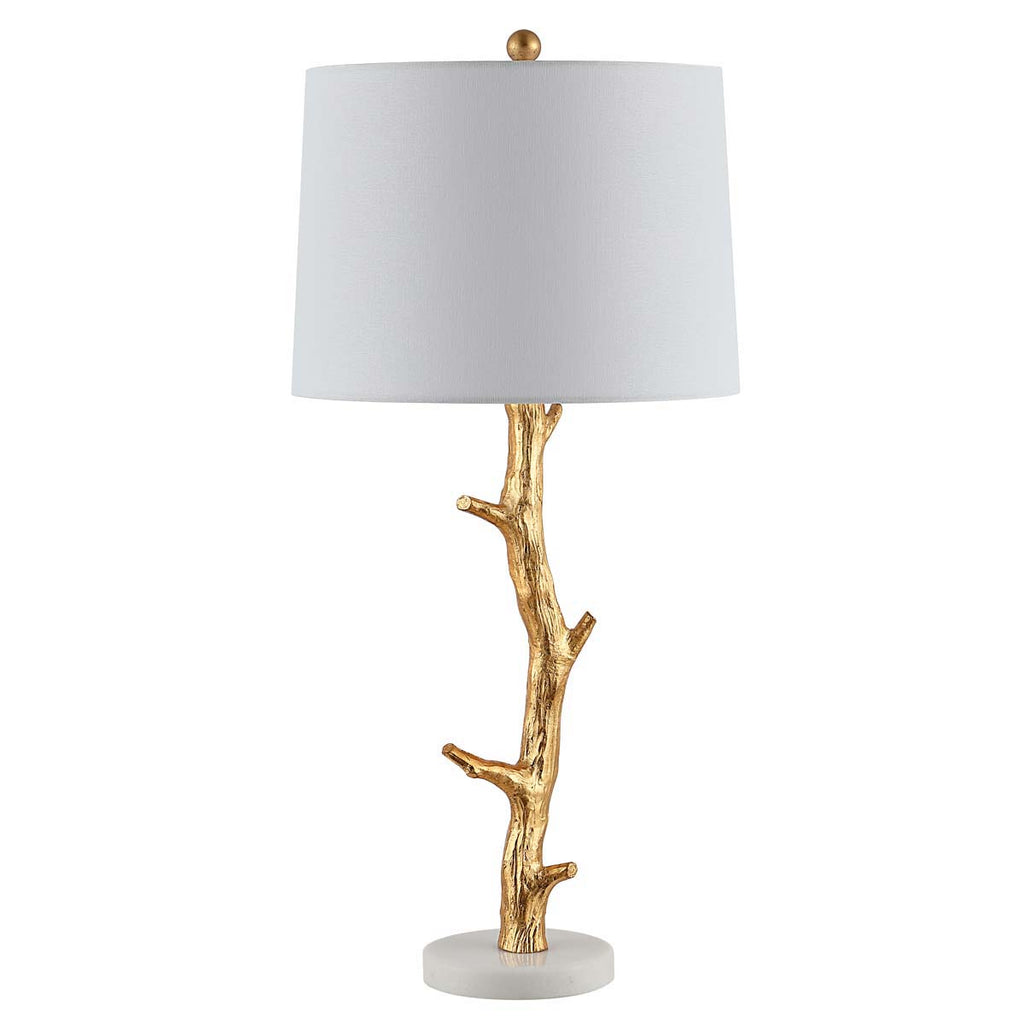 Safavieh Olenna Resin Table Lamp -Gold Leaf