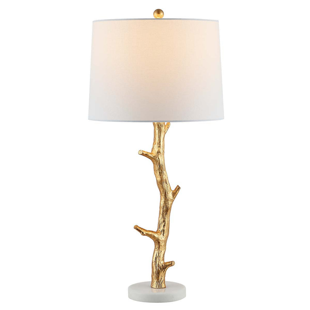 Safavieh Olenna Resin Table Lamp -Gold Leaf