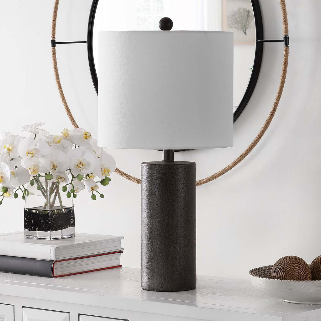 Safavieh Nori Polyresin Table Lamp -Dark Grey