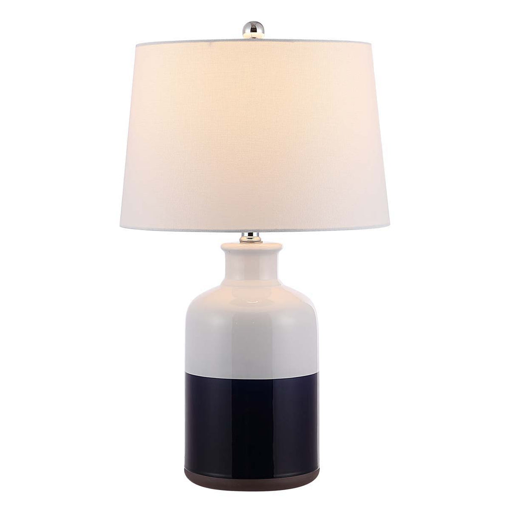 Safavieh Dani Ceramic Table Lamp -White / Natural