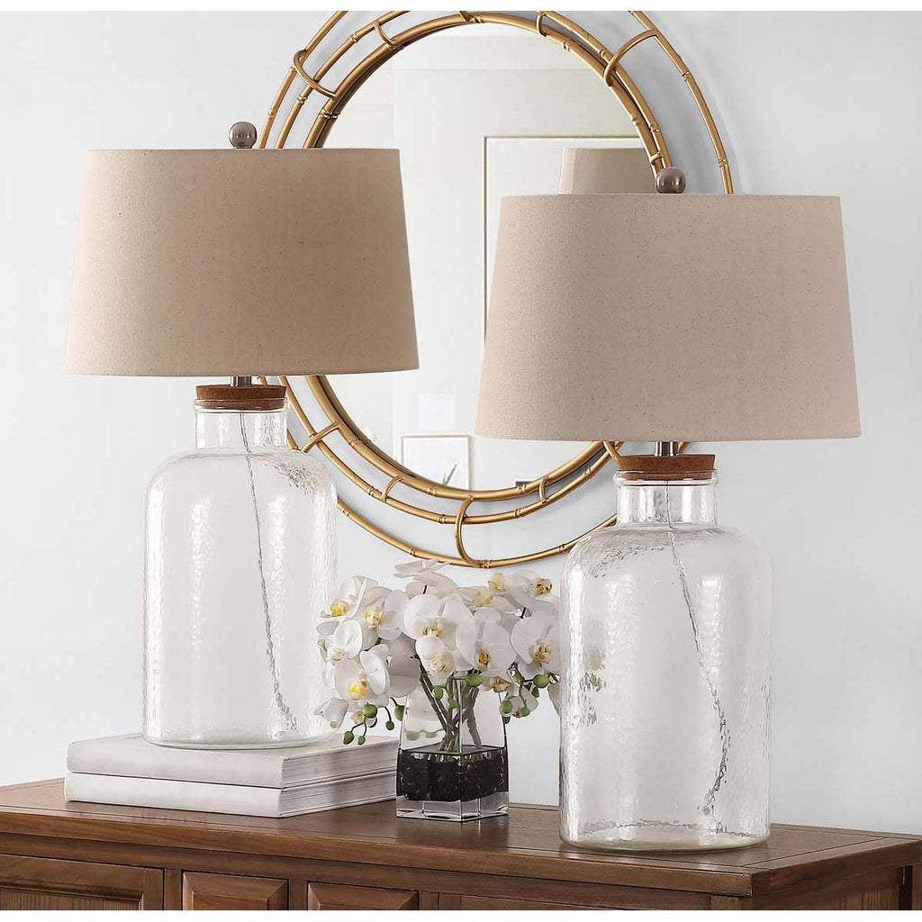 Safavieh Caden Glass Table Lamp-Clear (Set of 2)